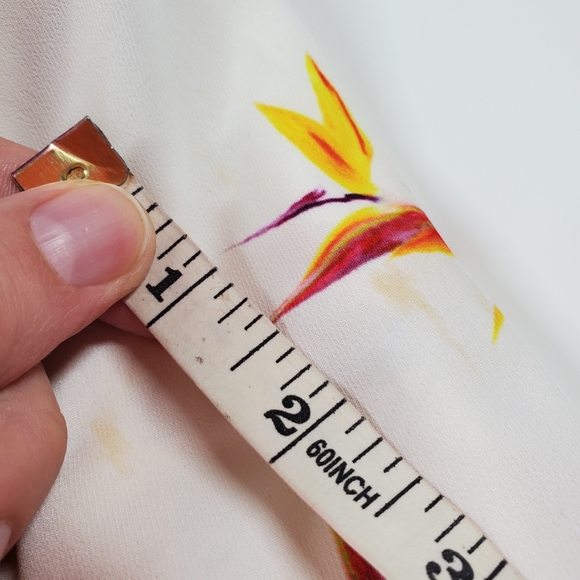 Mustard Seed Floral White Blazer Jacket - Picture 5 of 9